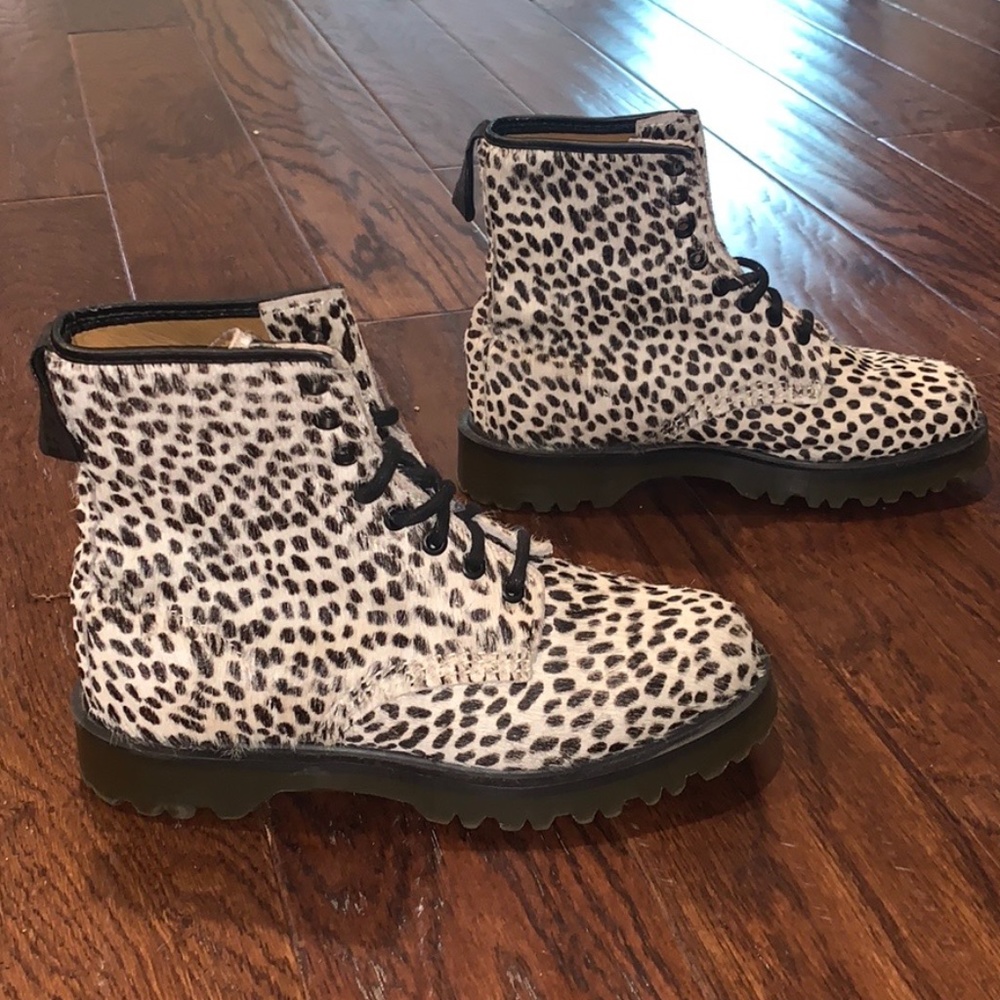 Dr Martens 1460 Black & White Spotted Boots